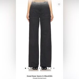 NEW Good American Good Standard Ease Jeans 4/27 in Black324
